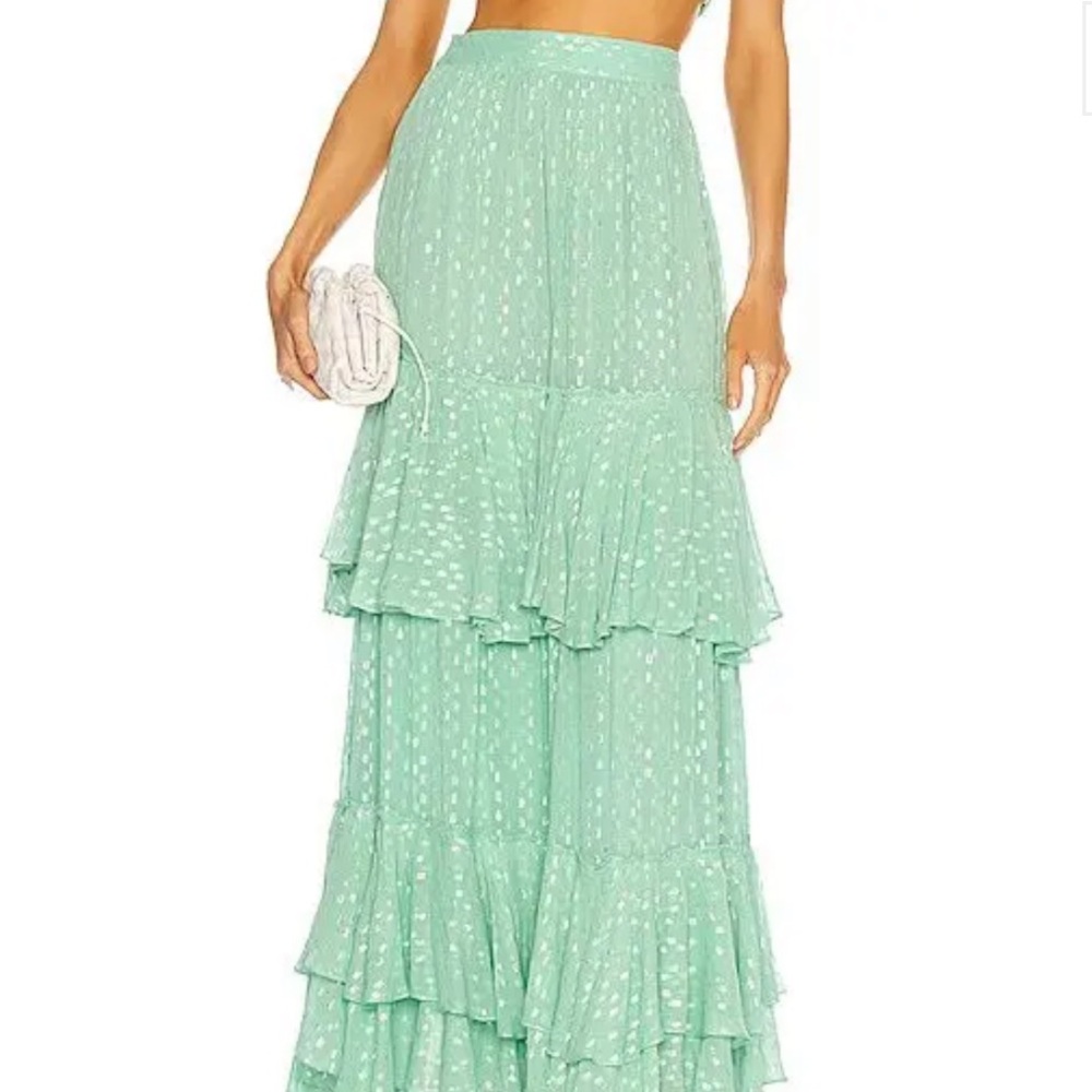 ROCOCO SAND Aria Tiered Maxi Skirt NWT